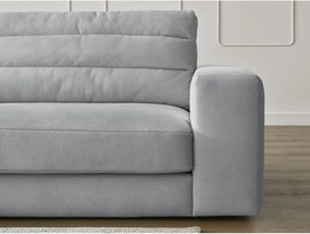 Светлосив кадифен ъглов диван (ляв ъгъл) Sierra – Bobochic Paris