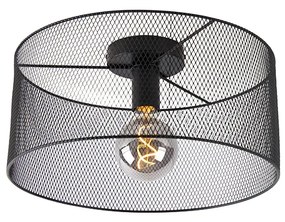 Индустриален плафон черен - Drum Mesh