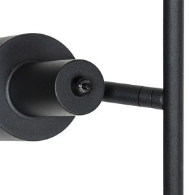 Модерна подова лампа черна 2-светлина - Stijn