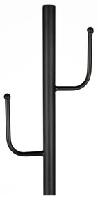 Черна метална стойка за връхни дрехи ø 29x170 cm Twiggy – White Label