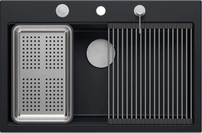 гранитна мивка MARC 110 WORKSTATION Black