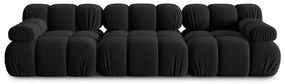 Диван от черно кадифе 282 cm Bellis - Micadoni Home