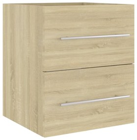 804686 vidaXL Долен шкаф за мивка, дъб сонома, 41x38,5x48 см, инженерно дърво