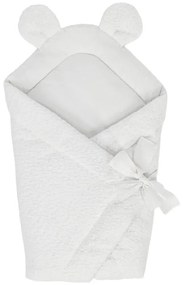 Бяло бебешко одеяло от букле 35x65 cm – Meowbaby