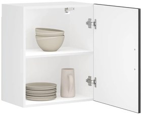 854040 vidaXL Кухненски стенни шкафове 2 бр Porto, черен, инженерно дърво