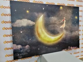 Картина на платно – Момиче на луната