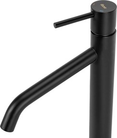 Смесител за мивка Rea Level Black High