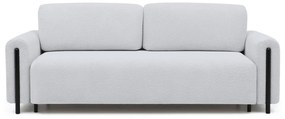 Сив сгъваем/с място за съхранение диван от прежда с примки от букле 244 cm Arcadova – ELTAP
