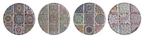 Подложки Home ESPRIT Kорк Dolomite Mandala Индианец С облекчение