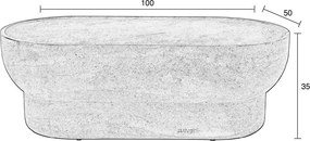 Масичка за кафе от декор от камък в естествен цвят 50x100 cm Noble – Zuiver