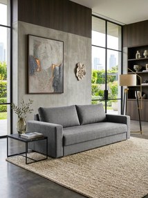 Диван Kleio Триместен-215φ 80β εκ.-Γκρι