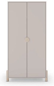 Кремав детски гардероб от масивен бор 93x180 cm Enola – Marckeric