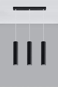 Черно метално висящо осветително тяло Castro – Sollux