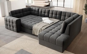 Ъглов диван Bale U-Антрацит-Десен