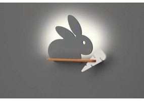 Сиво детско осветително тяло Rabbit - Candellux Lighting