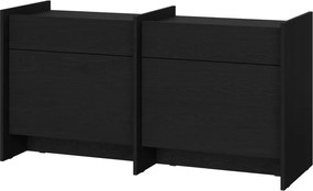 Черен скрин 146x76x51 cm Hido – noo.ma