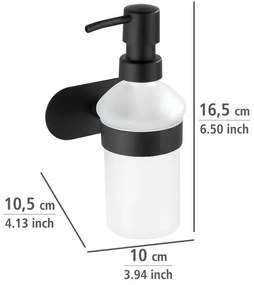 Матово черен комплект самозалепващи аксесоари за баня от неръждаема стомана Orea - Wenko