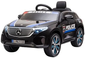 Акумулаторна кола KikkaBoo - Licensed Mercedes Benz EQC400 Police, Black