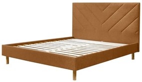 Оранжево тапицирано двойно легло с включена подматрачна рамка 180x200 cm Romane – Bobochic Paris