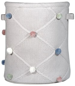 Светлокафява текстилна детска кошница за играчки ø 30x35 cm Taupe – Kindsgut