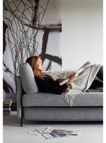Сив разтегателен диван с подлакътници Twist Granite, 100 x 174 cm Cubed - Innovation