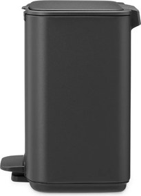 Тъмносиво стоманено кошче за боклук с педал 4 l Bo – Brabantia