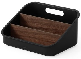 Черен органайзер за козметика за баня от рециклирана пластмаса Bellwood – Umbra