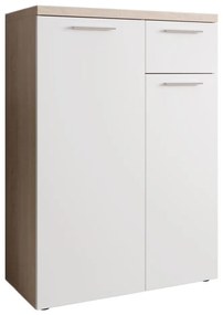 Комод BRUNO дъб сонома/бял