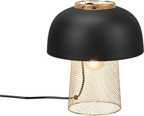 Матово черно метална настолна лампа (височина 28 cm) Punch – Reality