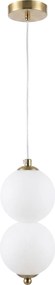 LED висящ полилей LHJ117-2CP четкано злато