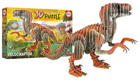 Пъзел Educa Velociraptor 3D