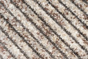 Модерен килим в кафяви нюанси с тънки ивици Ширина: 160 см | Дължина: 220 см