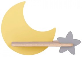 LED Детски аплик с рафт MOON LED/5W/230V