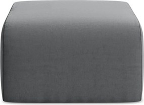 Сива кадифена табуретка Lani – Makamii