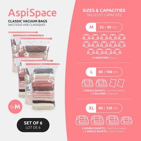 Вакуумни торбички в комплект от 6 броя Vacuum M – Compactor