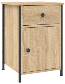 825905 vidaXL Нощно шкафче, дъб сонома, инженерно дърво 40x42x60 см
