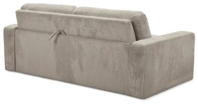 Светлокафяв разтегателен диван от рипсено кадифе 195 cm Nona – Makamii