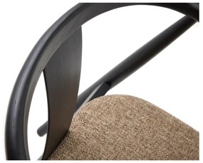 Трапезен стол в черен и бежов цвят Relate – Unique Furniture