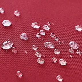 Градински LED соларен алуминиев чадър Miami - 270 см, червен, UV 80+