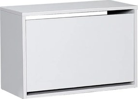 Шкаф за обувки Step TopMebel за 6 чифта в бял цвят 60x30x42cm