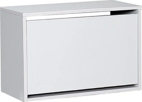 Стойка за обувки Step за 6 двойки в бял цвят 60x30x42см.