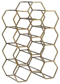 Метална стойка за вино в бронз за 12 бутилки Salbris - Light &amp; Living