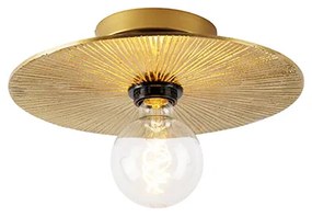 Ориенталска таванна лампа златиста кръгла - Konge