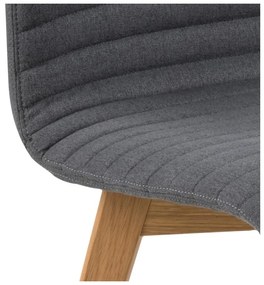 Комплект от 2 антрацитно сиви трапезни стола Arosa - Actona