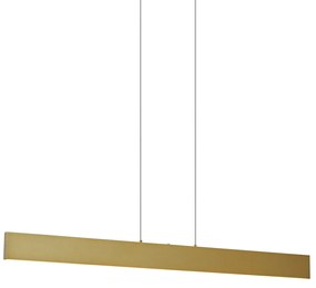 Модерен висящa лампa месинг с LED 3-степенно димиране - Straight