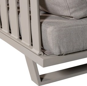 Сиво-бежов тапициран градински диван Bear – WOOOD