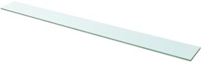 3051587 vidaXL Рафтове, 2 бр, панели прозрачно стъкло, 110x12 см
