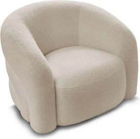 Бежово въртящо се кресло от прежда с примки от букле Elina – Bobochic Paris