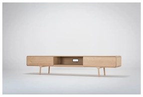 ТВ скрин от масивен дъб с 2 чекмеджета Fawn - Gazzda