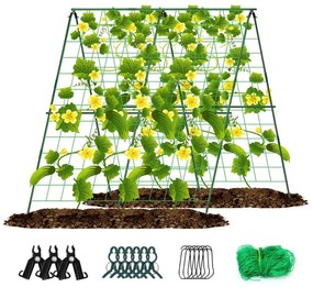 Градинска опорна конструкция с решетка 1,2 x 1,2 м